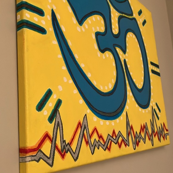 ORIGINAL Acrylic Painting on canvas. Signed by Artist. 16x20in “OHMMMM” - Picture 2 of 3